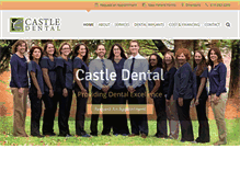 Tablet Screenshot of castledentalcare.com